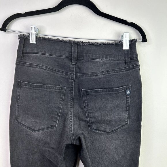 Maurices‎ high rise black ram hem waist jean size xs - Picture 6 of 10